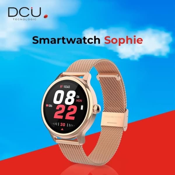 Smartwatch - DCU TECNOLOGIC - Sophie - Rosaguld - Bluetooth - App-notifikationer