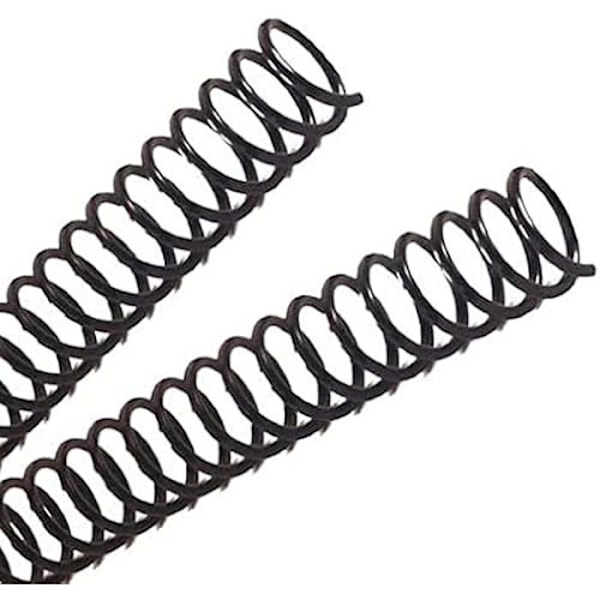 Metallspiraler för bindning - DHP - steg 5:1 - 18 mm - svart Svart