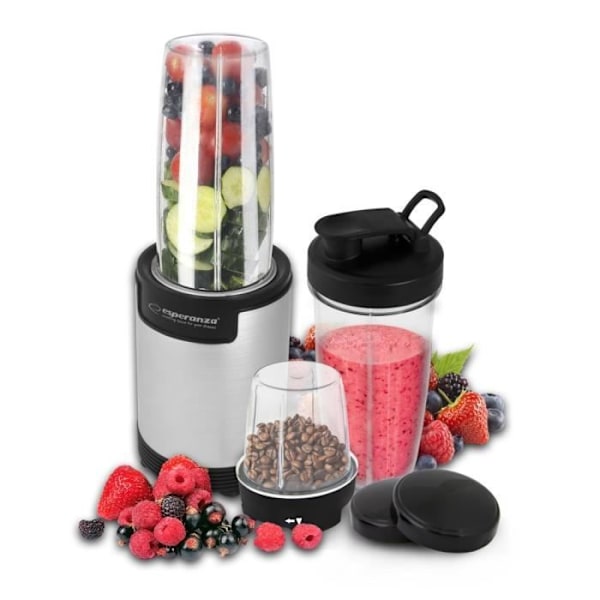 Blender - ESPERANZA - EKM030 NUTRI BOMB - 900W - 9 in 1 - Väri Harmaa