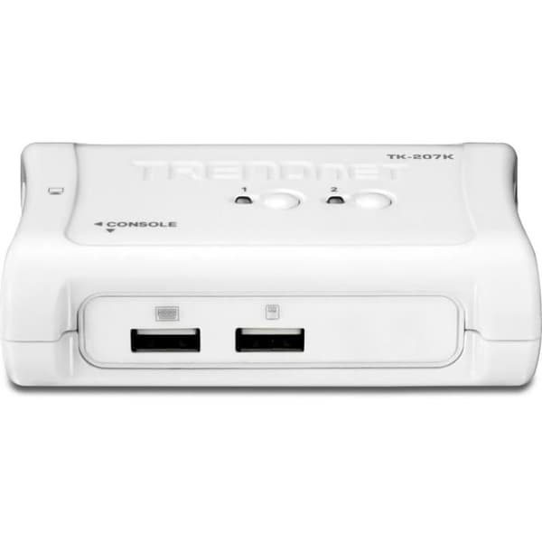 TRENDnet TK-207K KVM 2 VGA USB-porte + 2 kabler