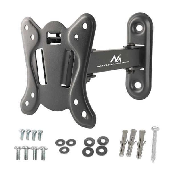 Support Maclean til TV eller monitor, max. VESA 100x100, 13-32", 30kg, sort, MC-416
