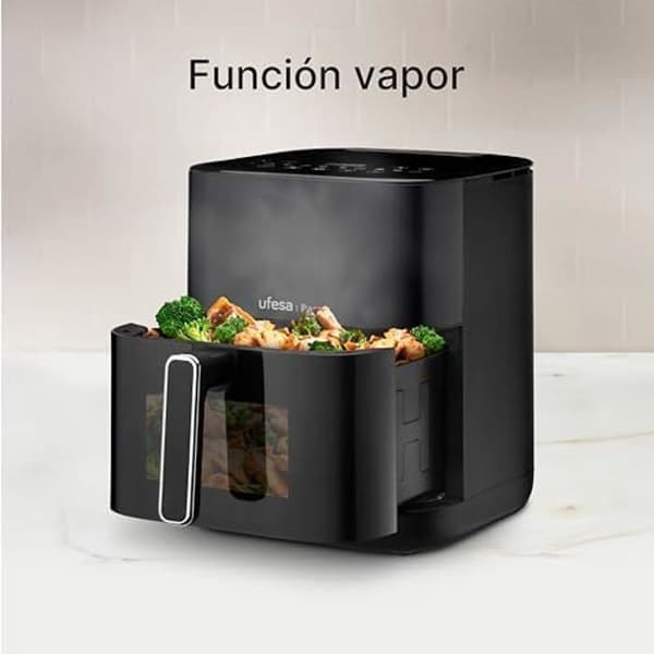 Air Fryer - UFESA - Papegøje - 6 L - 1800 W - 10 forprogrammerede programmer Sort