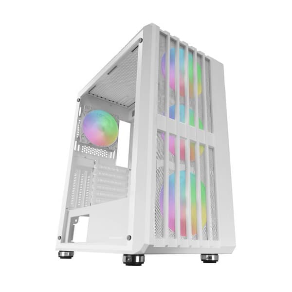 Gaming Kabinet ATX - Mars Gaming - MC-VAULT - 4 ARGB Blæsere - Mesh Panel - Tempereret Glas