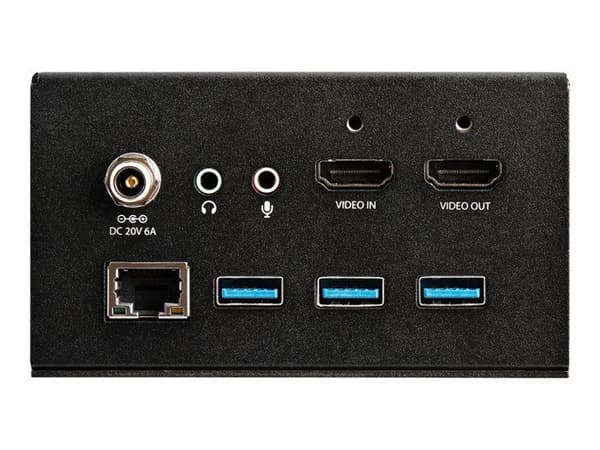startech laptop docking modul til mødebord tilslutningsboks sortVideospil Konferencerum dockingstation | HDMI
