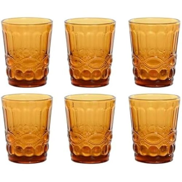 Glasögon - HOME ESPRIT - Set med glasglas - 240 ml - Flerfärgad - Tål diskmaskin Flerfärgad