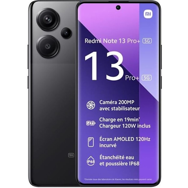 Redmi Note 13 Pro+ 5G Black 12 Gt + 512 Gt musta