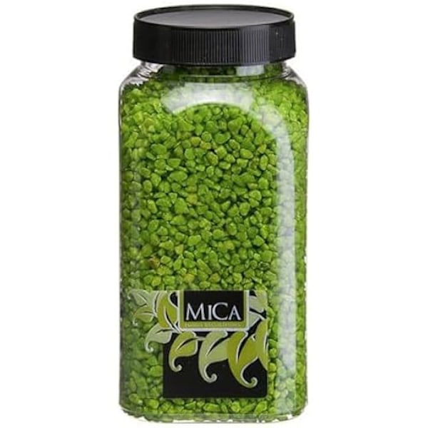 Glimmerkorn - Ej specificerat - 1kg - Grön färg - Mineralmaterial - Idealisk för dekoration
