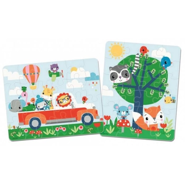 Puzzle med 24 stykker fra Fisher Price - multicolor - 18x25x5 cm