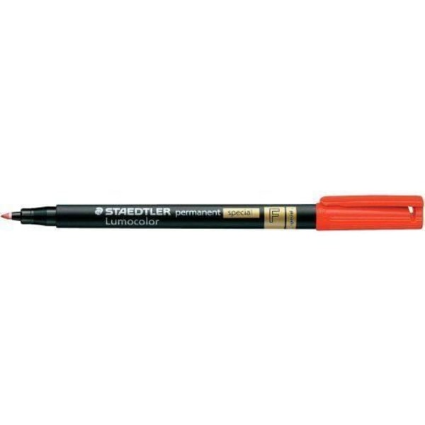 Staedtler Lumocolor Permanent Markers Red, 10 kpl pakkaus