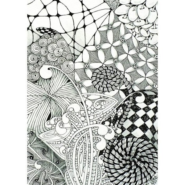 Tegnesæt - SAKURA - Zentangle Værktøj 12 dele - Voksen - Unisex - Afslappende og kunstnerisk