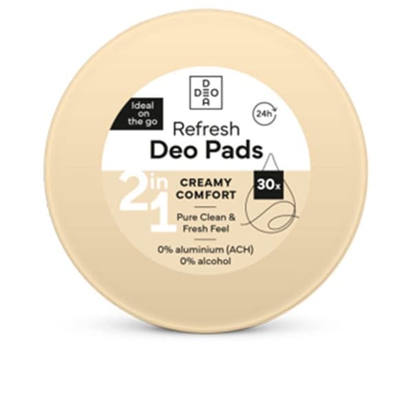Cremefarvede og komfortable deodorant discs 30 enheder