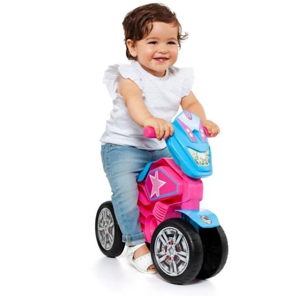 Trotteur Moto Rose til Baby - MOLTO - Mit 1. Molto Cross Star - Højde 27cm - Maksimal Stabilitet Rosa