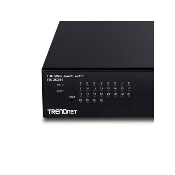 TRENDNET Ethernet Switch TEG-30284 24 porte administrer - 2 lag understøttet - Modulerbar - Fiberoptisk