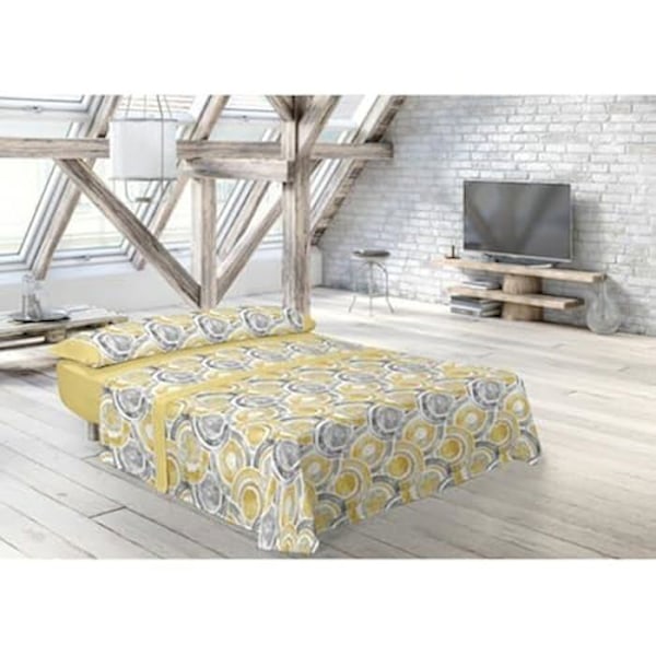 Sengesæt - Pierre Cardin - Abdon - Vendbar - Gul - Seng 105 cm Gul