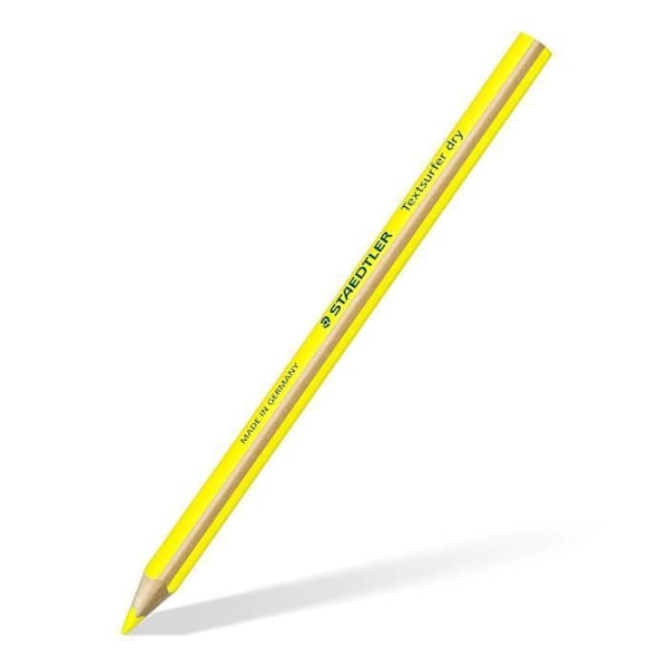 Korkeuslyijykki - STAEDTLER - Textsurfer - Keltainen Fluo - Kolmio - 12 kpl Fluoresoiva keltainen