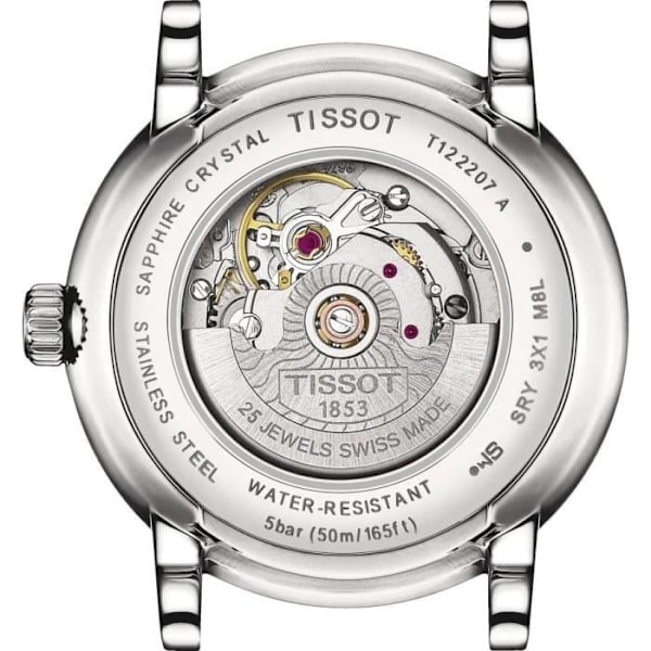 Tissot Ur - Kvinder - T1222071603300 - Læder Sort - Vandtæt 5 ATM Svart