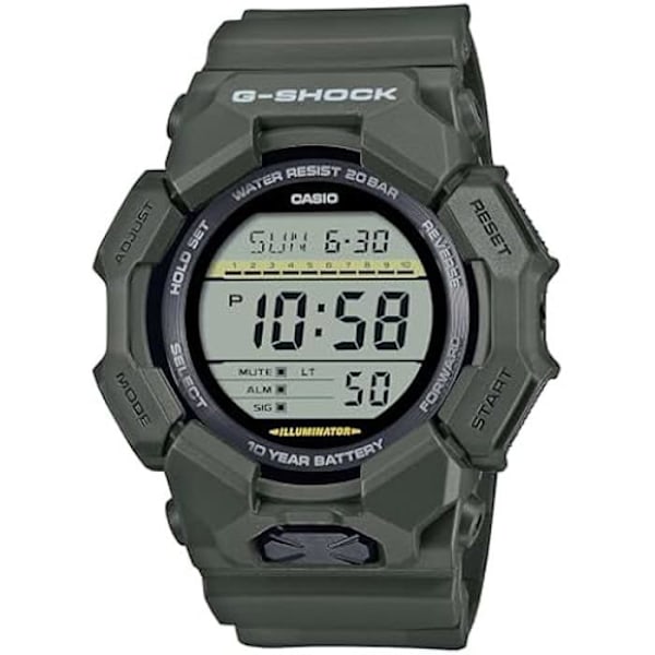 Klocka - CASIO - GD-010-3ER - Grön - Plast - Digital - 20 barer Grön