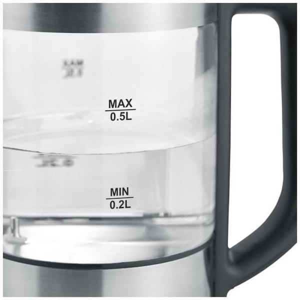 Bouilloire - Severin - WK 3458 - Rostfritt stål - 0,5 liter - Utan BPA Svart