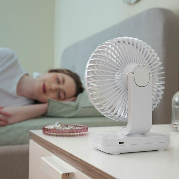 Työpöytätuuletin - InnovaGoods - Fanrec - Latauskelpoinen - 4 Nopeutta - Hiljainen Vit