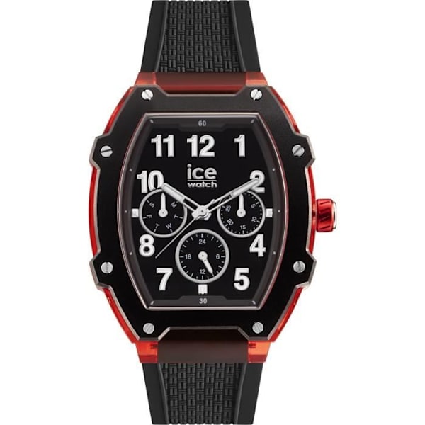 Kello - Ice Watch - 023316 - Musta Silikoni - Kvarts - Urheilu - 3 Atm Svart