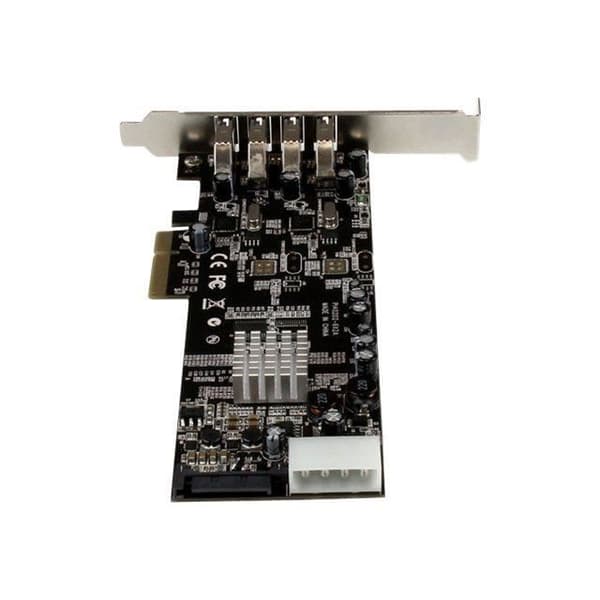 4-ports USB 3.0 PCI Express controller kort - STARTECH - PEXUSB3S42V - UASP og SATA/LP4 strømforsyning