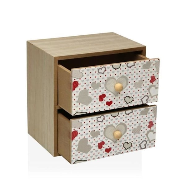 smyckeskrin versa hjärtan (12 x 16 x 16 cm)