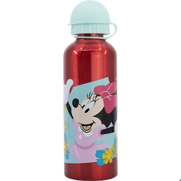 Tataway Disney Ruusunen 530 Ml Alumiinipullo Tytöille, jossa Kaatoaukko ja Turvakatkaisin