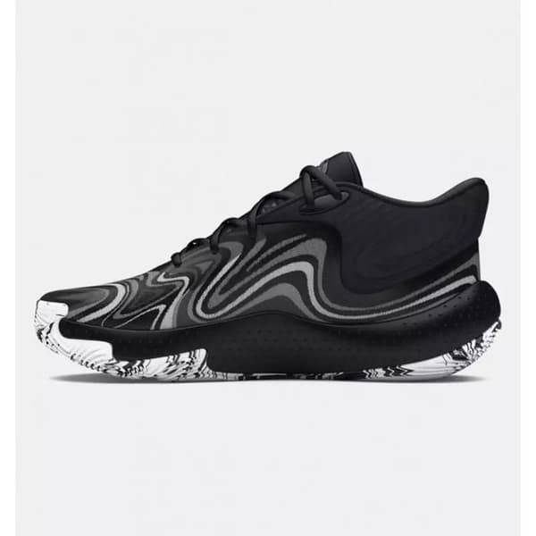 Koripallokenkiä - UNDER ARMOUR - Spawn 6 Mid - Musta - Hengittävä - Unisex Sort 43