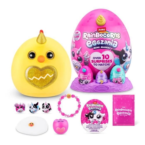 Peluches överraskningar - ZURU - Eggzania Mini Surprise S1 - 10 överraskningar - 6 modeller - Mjukis Flerfärgad