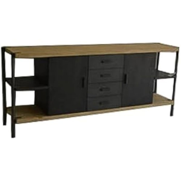 Låg skänk - HOME ESPRIT - Flerfärgad - Metall - 186 x 45 x 80 cm - Vardagsrumsmöbler Flerfärgad