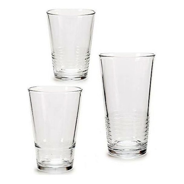 Vivalto Brillesæt (17 x 40 x 25 cm) (18 stykker) 6 x (51 cl) / 6 x (34 cl) / 6 x (23 cl)