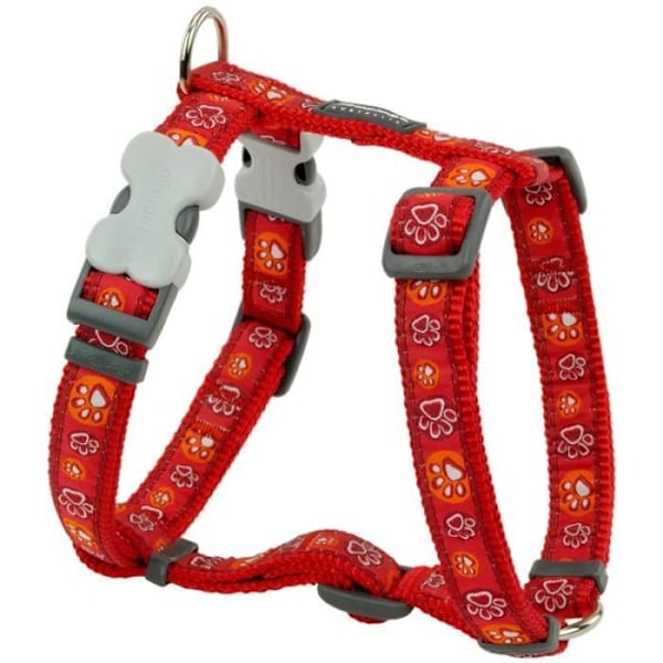 Valjaat - Punainen Dingo - XL design - Punaiset jalanjäljet - Koirille - Mukava ja kestävä