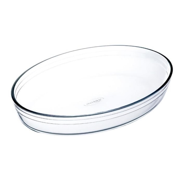 Ô Keittiön soikea uunivuoka 26,2 x 17,9 x 6,2 cm läpinäkyvä lasi (6 yksikköä)