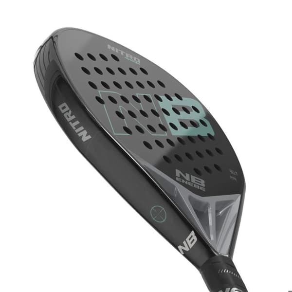 Enebe Nitro - Mångsidig padelracket för barn, glasfiber & EVA HR2, grön grön/kolfiber