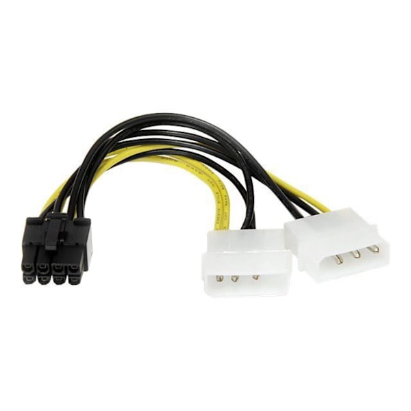 STARTECH.COM LP4–8Pin PCI Express -näytönohjaimen virtasovittimen kaapeli - verkkolaite - 15 cm