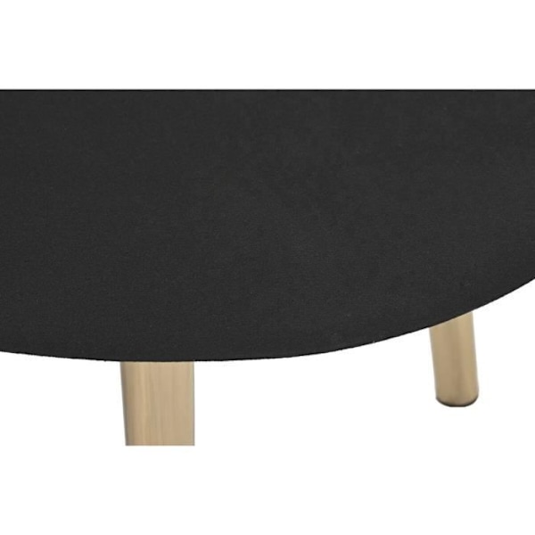 modernt soffbord svart guld järn 122 cm