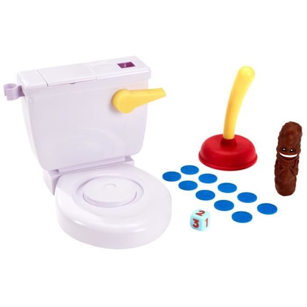 Lasten lautapeli - WC Madness - MATTEL PELIT - 2-4 pelaajaa - 5 vuotta ja vanhemmat kastanj