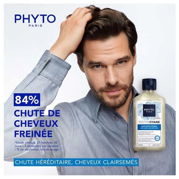 Phyto Phytocyane Antichute Mand Shampoing Komplement Antichute 250 ml