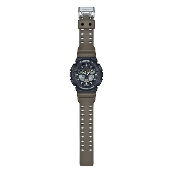 CASIO Watch - Herr - GA-100TU-1A3ER - Vattentät 20 Atm - Brun plastrem kastanj