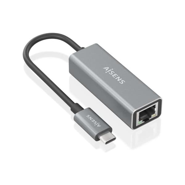 AISENS USB3.1 GEN1 USB-C TIETOVERKKO GIGABIT HARMAA 15CM