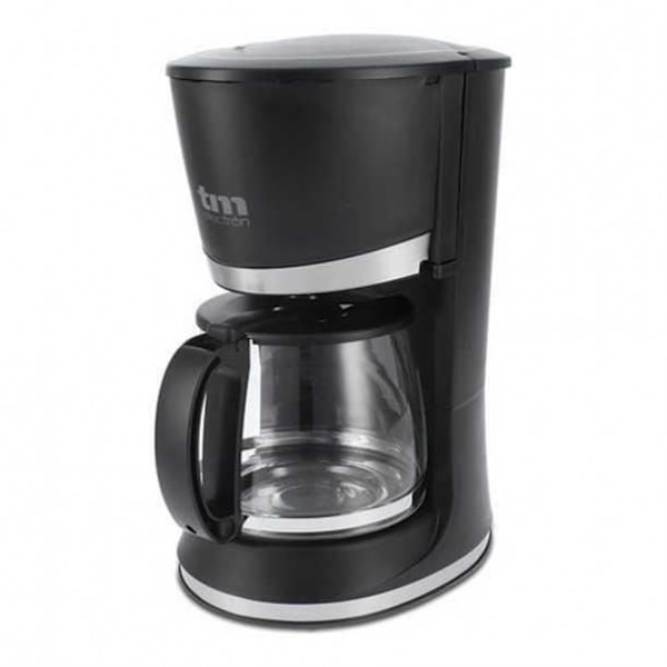 Dryp kaffemaskine - TM Electron - 1,2 L - 10 kopper - Filter - Sort