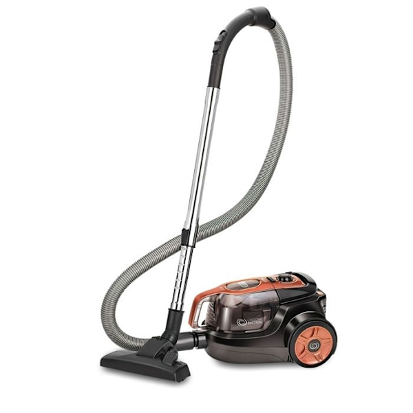 Sakonimaton pölynimuri lisävarusteilla, 1,1 litra, hiljainen MPM MOD-25 750W Musta/Oranssi