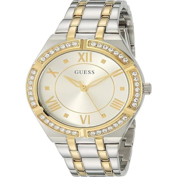 Herrklocka - Guess - W0674G7 - Kvarts - Läder - 10 Atm - 45 mm Vit