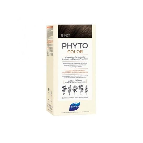 Phytocolor 6 mørk blond permanent farve Mørkeblond