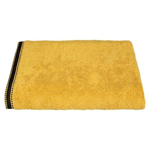 Badlakan "Joia" - bomull 550 gr/m² - senapsgul 100x150 cm - Okra - Atmosphera inredningsarkitekt Ockra