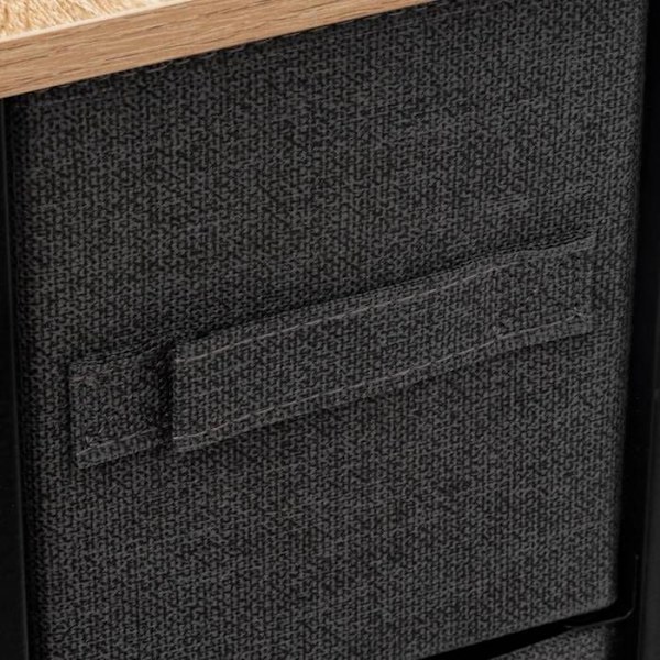 4-laatikon säilytysyksikkö - Design ja käytännöllinen - Tummanharmaa kirjava väri Mörkgrå