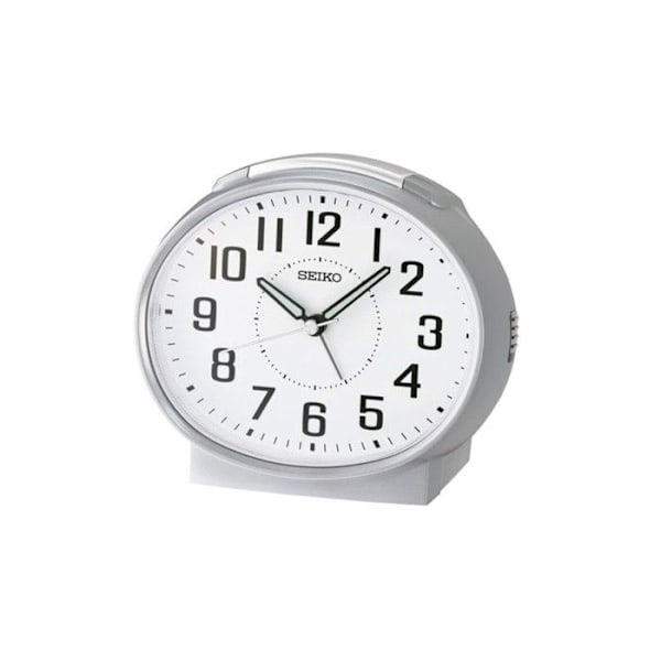 Analog vækkeur - SEIKO - QHK059S - Sølv - Alarm - Japansk kvarts Silver