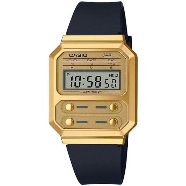 Casio Kello - Unisex - A100WEFG-9AEF - Vedenkestävä 3 Atm - Musta Muovihihna sort
