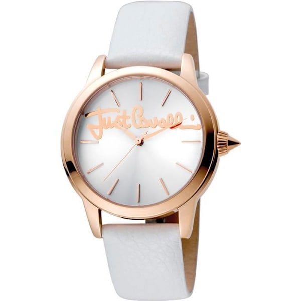 Ur - Just Cavalli - JC1L006L0045 - Quartz - Læder - Hvid Vit