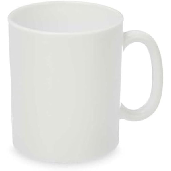 Mugg - VIVALTO - Set med 48 - 280 ml - Porslin - Tål diskmaskin - Klassisk Flerfärgad